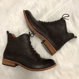 KORK-EASE YONI BROWN Oxford Lace Boots Size 8M NIB